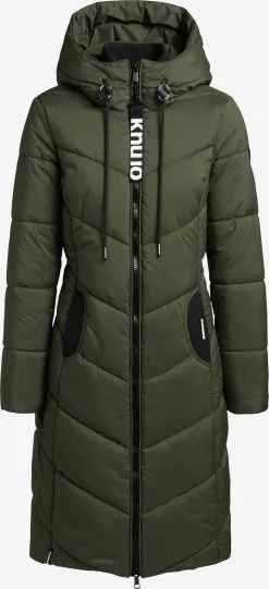 Khujo Wintermantels Wintermantel ARIBAY3 LIGHT Dames Kaki