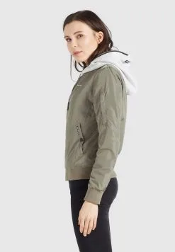 Khujo Winterjassen Winterjas LARIFA Dames Kaki -Aanbiedingen Khujo Winkel 0257754ffaa267cebc884ef6322e242f