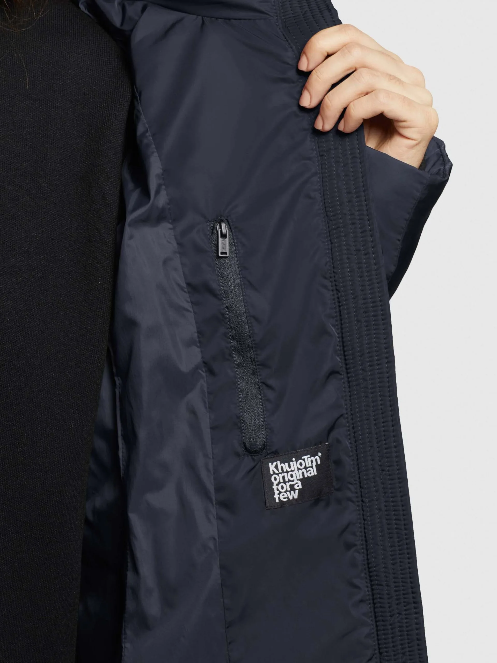 Khujo Wintermantels Wintermantel Dames Nachtblauw 8 Khujo Wintermantels Wintermantel Dames Nachtblauw - Afbeelding 8