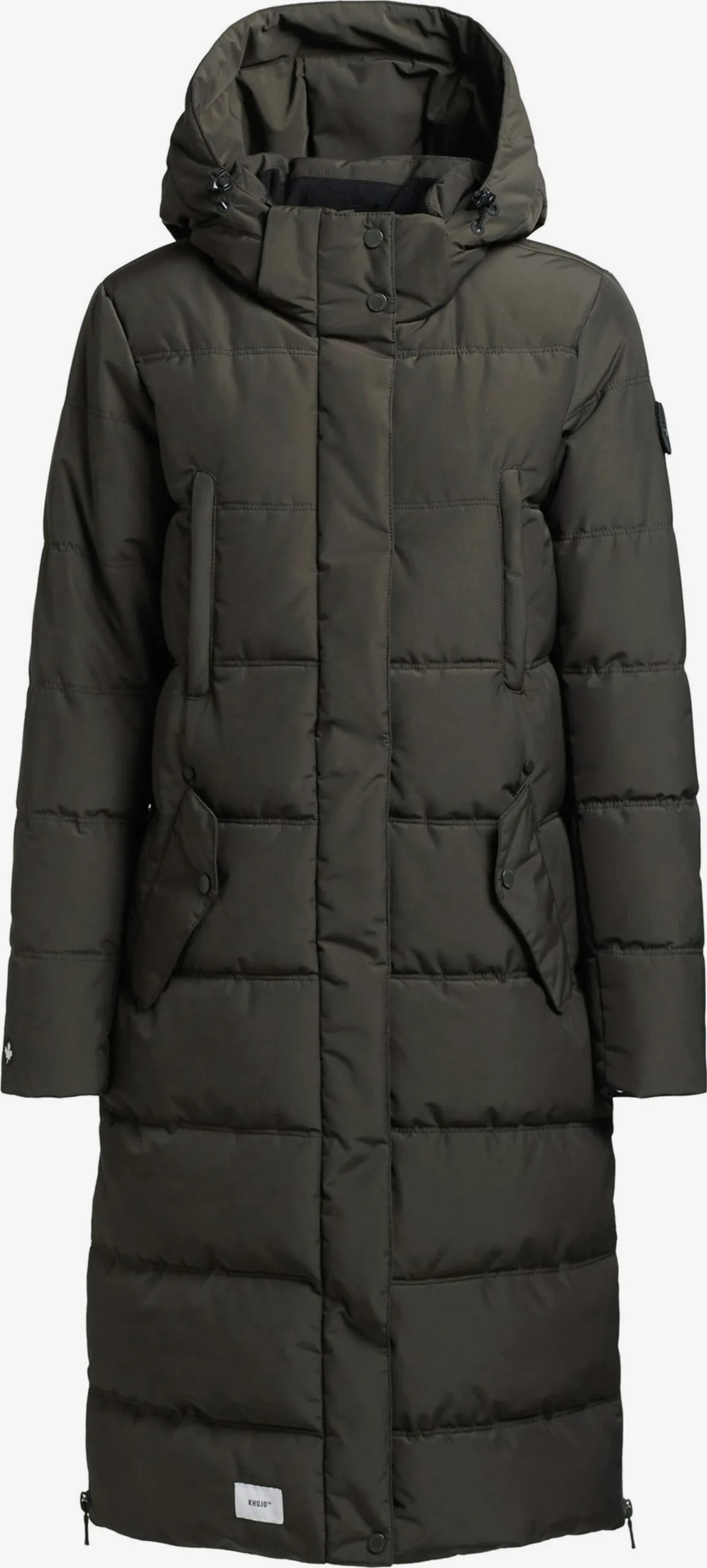 Khujo Wintermantels Wintermantel Kleo Dames Donkergroen 1 Khujo Wintermantels Wintermantel Kleo Dames Donkergroen
