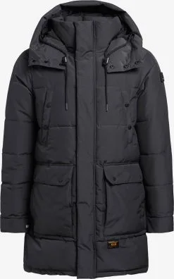 Khujo Winterjassen Winterjas Vivas Heren Donkergrijs