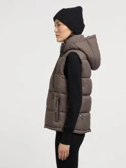 Khujo Bodywarmers Bodywarmer Eden Dames Mokka -Aanbiedingen Khujo Winkel 02ad6d8d53d5cf6323e29396bbd12834