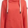 Khujo Hoodies Sweatshirt Rhabea Dames Oranjerood