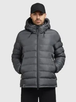 Khujo Winterjassen Winterjas Gamer Heren Antraciet -Aanbiedingen Khujo Winkel 049f273493ad413444dac4794daadff0