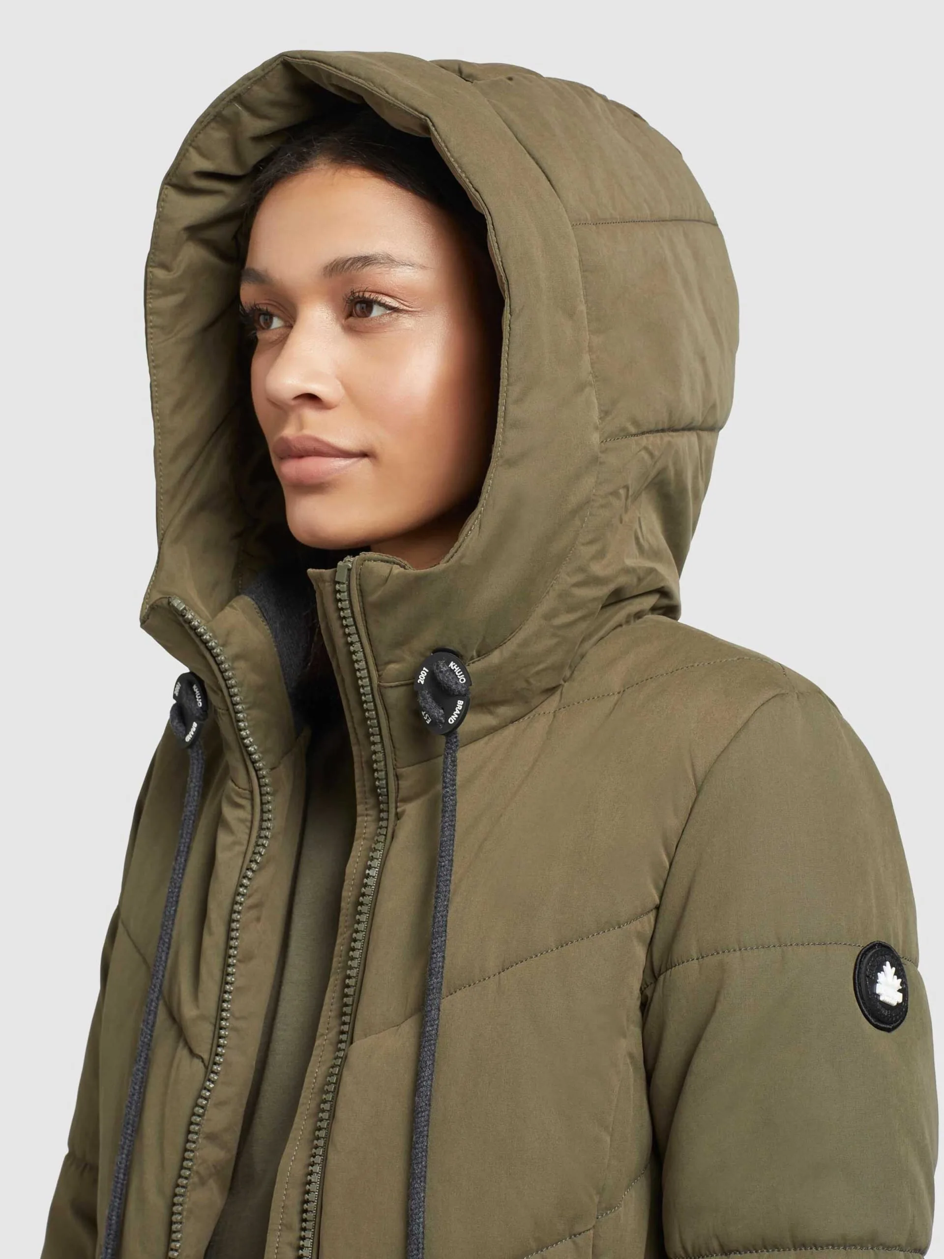 Khujo Winterjassen Winterjas Aibay Dames Kaki 7 Khujo Winterjassen Winterjas Aibay Dames Kaki - Afbeelding 7