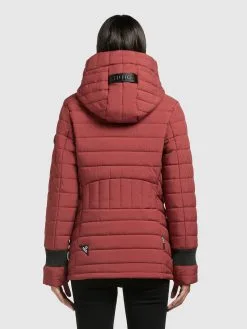 Khujo Winterjassen Winterjas Patt Dames Roestrood -Aanbiedingen Khujo Winkel 04f025044ed1da3eff742abc6af99deb