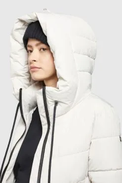 Khujo Tussenmantels Tussenmantel Klayd Dames Offwhite -Aanbiedingen Khujo Winkel 05f1133aec7c8fa2e24deaf9f7384eb1