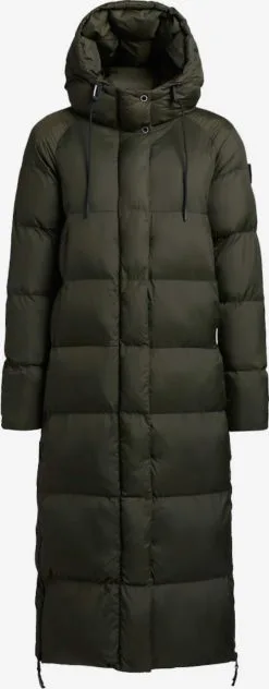 Khujo Wintermantels Wintermantel Dames Donkergroen