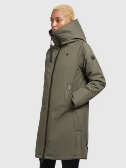 Khujo Tussenmantels Tussenmantel LISAD Dames Kaki -Aanbiedingen Khujo Winkel 080ea4a704deb8d6b7baf157efd116c7