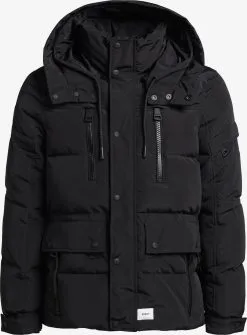 Khujo Winterjassen Winterjas Shinzo Heren Zwart