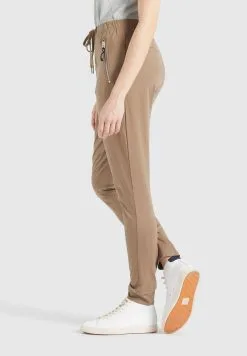 Khujo Sweatpants Tapered Broek Alenia Dames Lichtbruin -Aanbiedingen Khujo Winkel 09d33f07b401096e02eca121db1698ed