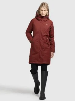 Khujo Parkas Tussenparka Dames Roestrood -Aanbiedingen Khujo Winkel 0ab47665528fbc0131f15e8c85504190