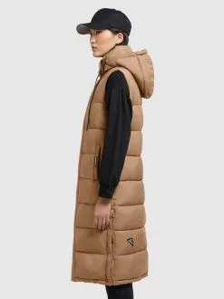 Khujo Bodywarmers Bodywarmer Tourin Dames Lichtbruin -Aanbiedingen Khujo Winkel 0e4718fce691226921f90afe91deaac9