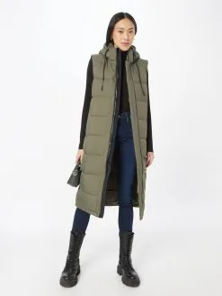 Khujo Bodywarmers Bodywarmer Tourin Dames Kaki -Aanbiedingen Khujo Winkel 120ff3938ba582a817f581d23d533d69