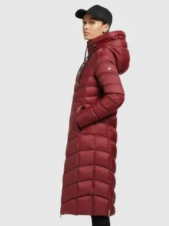 Khujo Winterjassen Winterjas Ingram Shine Dames Donkerrood -Aanbiedingen Khujo Winkel 12448e2b3ff60fb350ba10370f733827