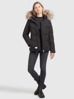 Khujo Winterjassen Winterjas Winsen Dames Zwart -Aanbiedingen Khujo Winkel 12ce042e26056fa63af7cd862ff43a53