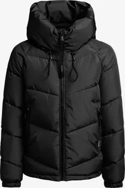 Khujo Winterjassen Winterjas Esila Dames Zwart