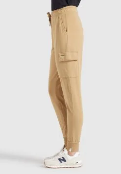 Khujo Sweatpants Tapered Cargobroek Staci Dames Beige -Aanbiedingen Khujo Winkel 135c5b56569fbc8623dd76b96cf07823