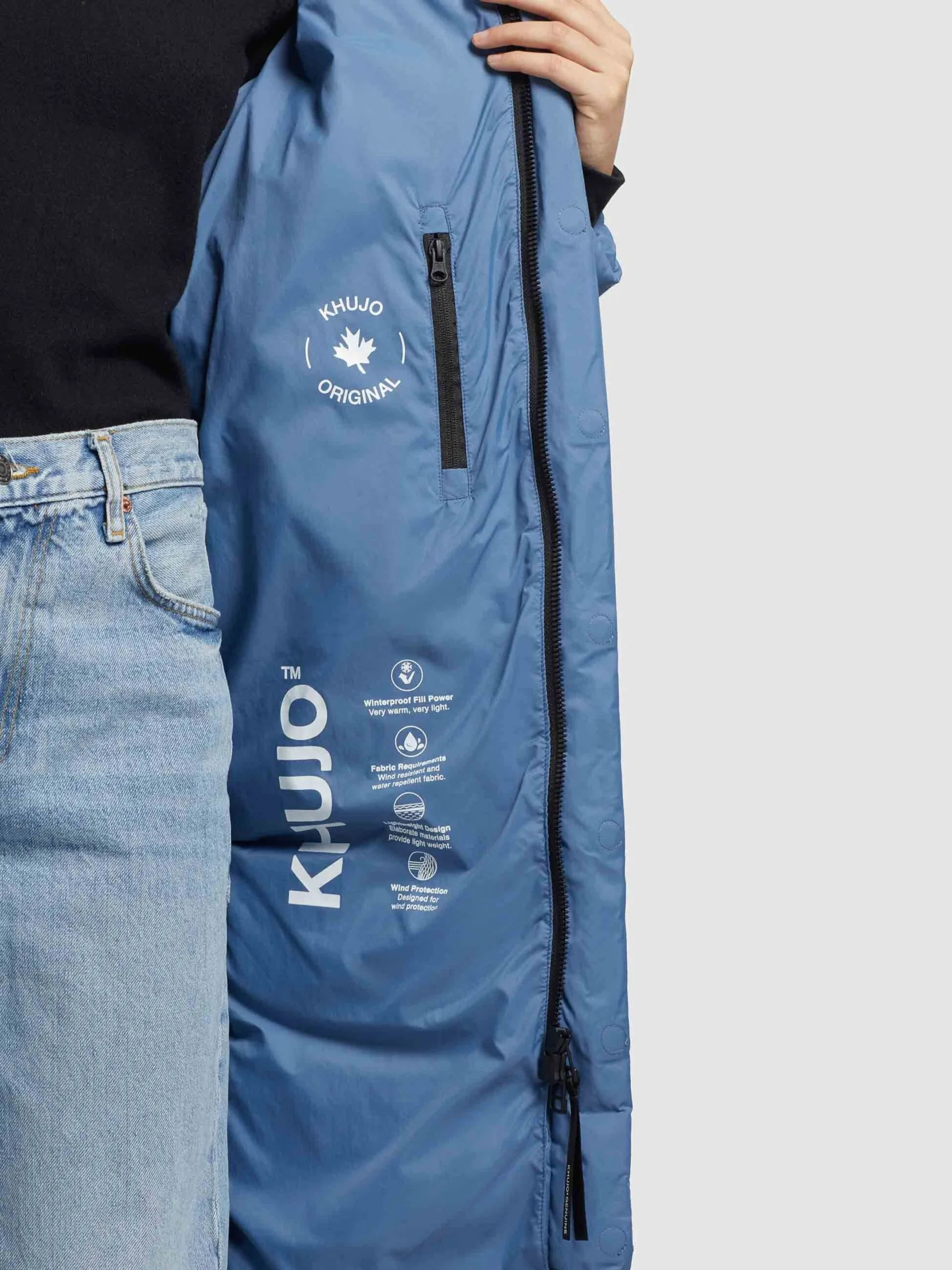 Khujo Wintermantels Wintermantel Julina Dames Blauw 8 Khujo Wintermantels Wintermantel Julina Dames Blauw - Afbeelding 8