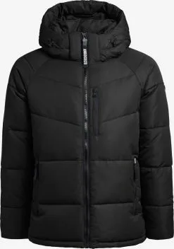 Khujo Winterjassen Winterjas Croon Heren Zwart