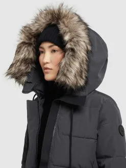 Khujo Wintermantels Wintermantel LOLL Dames Antraciet -Aanbiedingen Khujo Winkel 1437b11993a88699fe760d10bbd6b99a