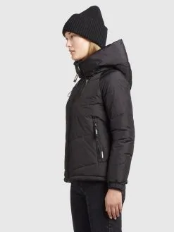 Khujo Winterjassen Winterjas Esila Dames Zwart -Aanbiedingen Khujo Winkel 1766c088b27276b10da703d42a1e2890