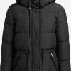Khujo Winterjassen Winterjas Leviani Dames Zwart