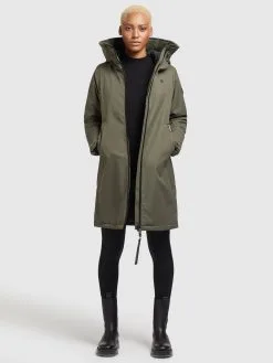 Khujo Tussenmantels Tussenmantel LISAD Dames Kaki -Aanbiedingen Khujo Winkel 1c51fc2efa692a8fe210d42db53feff5