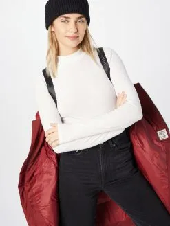 Khujo Wintermantels Wintermantel Aniva Dames Karmijnrood -Aanbiedingen Khujo Winkel 2193dc8450674243b401b890d0a6030f