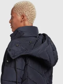 Khujo Korte Mantels Wintermantel Cups Dames Marine -Aanbiedingen Khujo Winkel 22116d1b6da4b58c66e48844280d9879