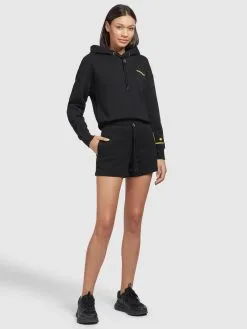 Khujo Shorts Regular Broek Dames Zwart -Aanbiedingen Khujo Winkel 22dee87760d8a293ad2fd3bb73fb4dd5