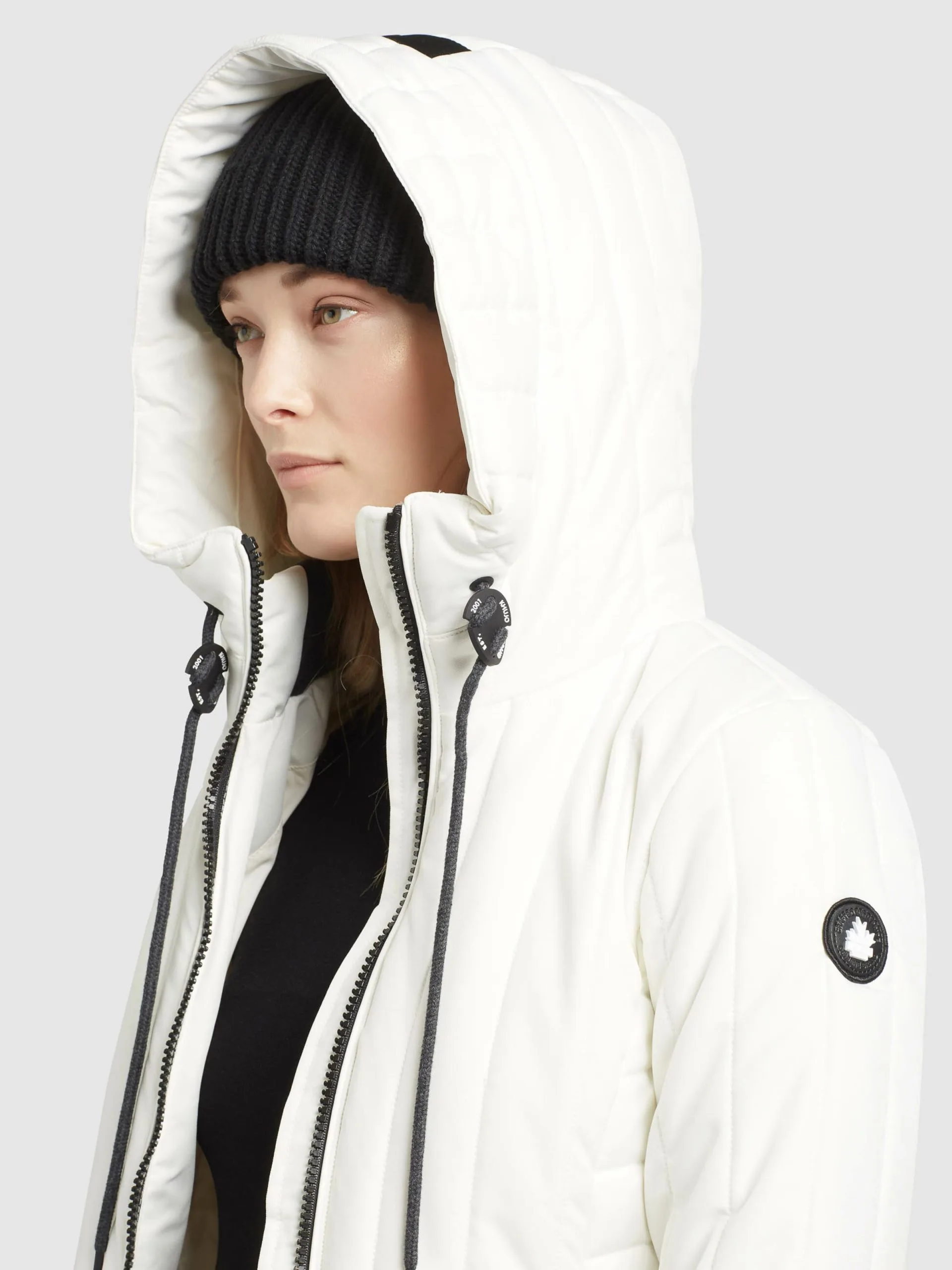 Khujo Winterjassen Winterjas Dames Wit 6 Khujo Winterjassen Winterjas Dames Wit - Afbeelding 6