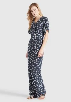 Khujo Lange Jumpsuits Jumpsuit Borgia Dames Marine -Aanbiedingen Khujo Winkel 2617887f13b21e0d8a2df94d72af2e29