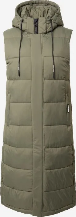 Khujo Bodywarmers Bodywarmer Tourin Dames Kaki