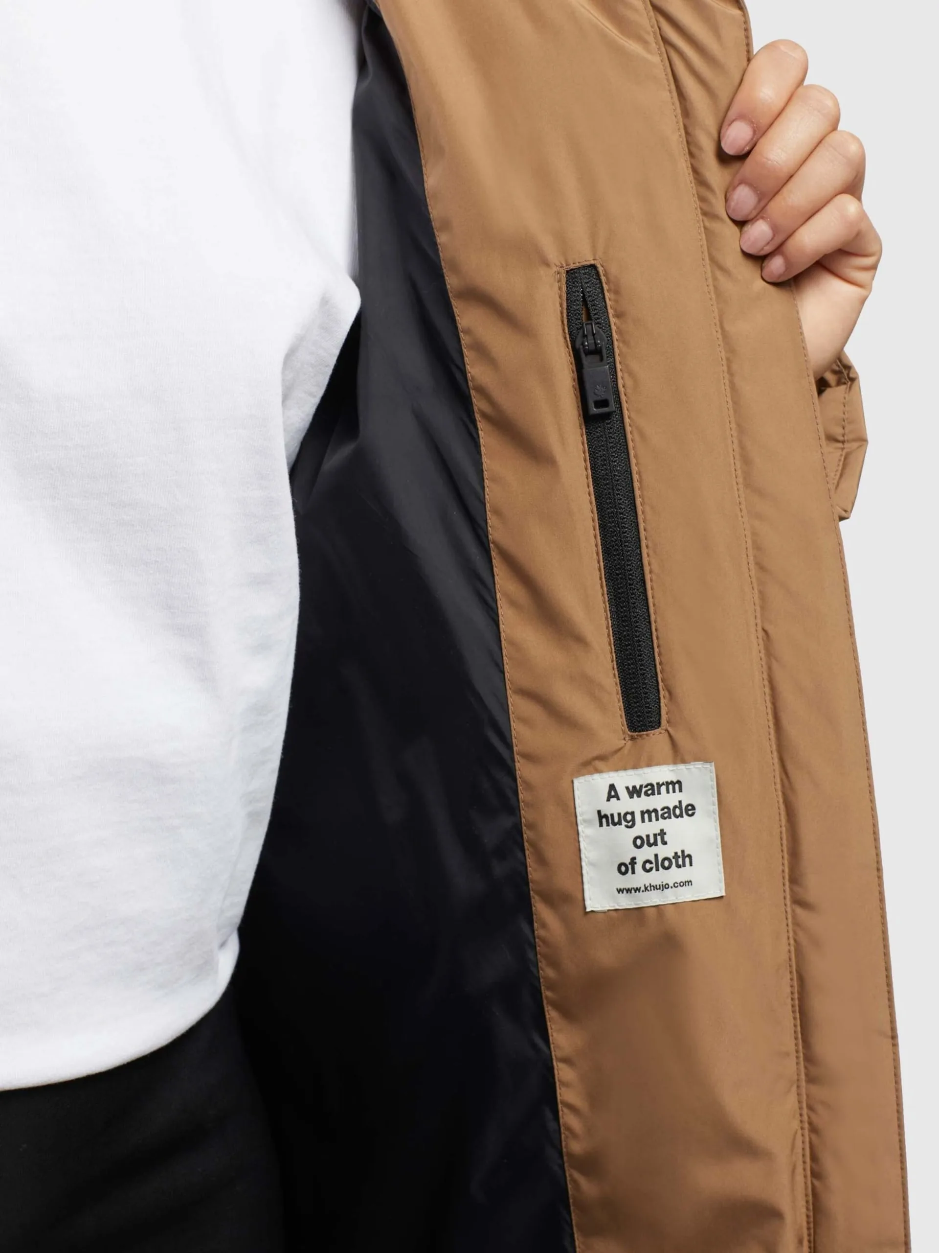 Khujo Wintermantels Wintermantel SOULANI2 Dames Lichtbruin 2 Khujo Wintermantels Wintermantel SOULANI2 Dames Lichtbruin - Afbeelding 2