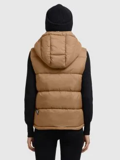 Khujo Bodywarmers Bodywarmer Eden Dames Lichtbruin -Aanbiedingen Khujo Winkel 2af655752085bccc66888100cf3f8541