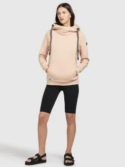 Khujo Hoodies Sweatshirt Rhabea Dames Abrikoos -Aanbiedingen Khujo Winkel 2c46ea5ac1fd459b82371115cedc7029