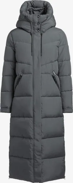 Khujo Wintermantels Wintermantel SHIMANTA2 Dames Antraciet