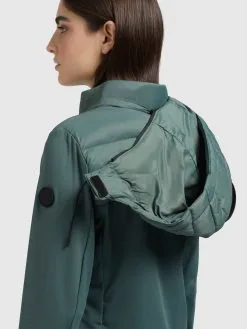 Khujo Outdoor Jassen Functionele Jas Ghita Dames Donkergroen -Aanbiedingen Khujo Winkel 3294a13a7c047e2f61513bec1dc33aa7