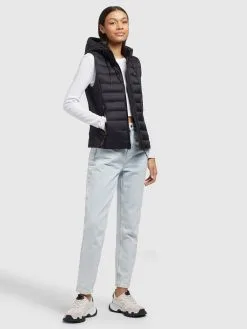 Khujo Bodywarmers Bodywarmer Fabia Matt Dames Zwart -Aanbiedingen Khujo Winkel 341d9db909f3c8d86ab345cd18a9e893