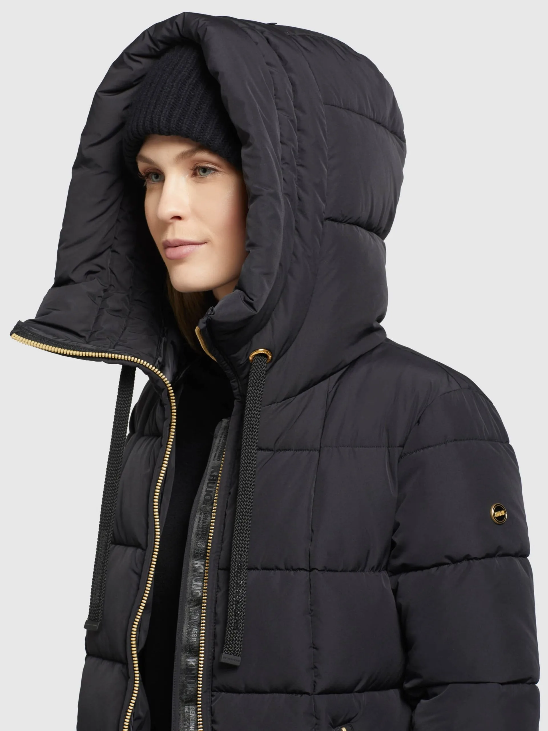 Khujo Wintermantels Wintermantel Aruba Dames Zwart 7 Khujo Wintermantels Wintermantel Aruba Dames Zwart - Afbeelding 7