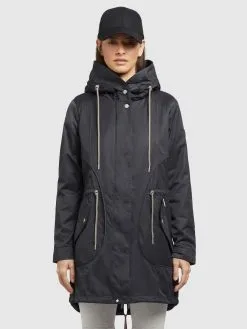 Khujo Parkas Tussenparka ONDA2 Dames Donkergrijs -Aanbiedingen Khujo Winkel 3b16079e49feae4e67509393a82c890b