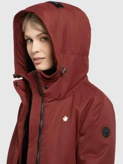 Khujo Parkas Tussenparka Dames Roestrood -Aanbiedingen Khujo Winkel 3b941b3d10e195148079486c55646784