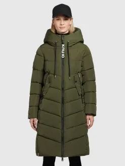 Khujo Tussenmantels Tussenmantel Klayd Dames Olijfgroen -Aanbiedingen Khujo Winkel 3ccfbc29a73da5c5244689b3eadc1be2