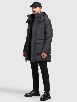 Khujo Winterjassen Winterjas Vivas Heren Donkergrijs -Aanbiedingen Khujo Winkel 3de604c370f67ac241c217d3d03fb853