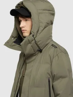 Khujo Wintermantels Winterjas Slow Heren Olijfgroen -Aanbiedingen Khujo Winkel 41667713b95acbdc6182d382899cc7d6