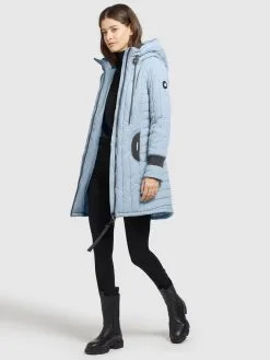 Khujo Tussenmantels Tussenmantel Jerry Dames Lichtblauw -Aanbiedingen Khujo Winkel 4369596fca2b95c10ccc35629309482d