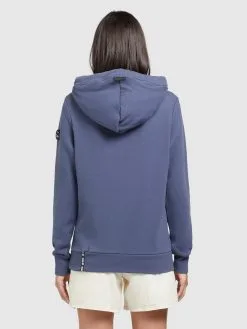 Khujo Hoodies Sweatshirt Rhabea Dames Blauw -Aanbiedingen Khujo Winkel 436d1779b00405ae652beb7bf9c1d66d