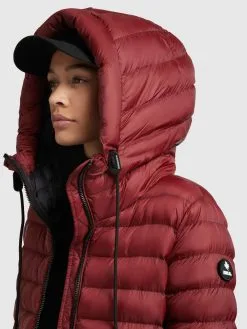 Khujo Winterjassen Winterjas Lona Shine Dames Roestrood -Aanbiedingen Khujo Winkel 445da76d28b2972654753bbcae6a8c7e