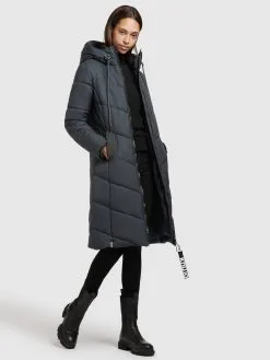 Khujo Wintermantels Wintermantel Aribay Dames Nachtblauw -Aanbiedingen Khujo Winkel 469596c551d817891b2beef1e41f2897